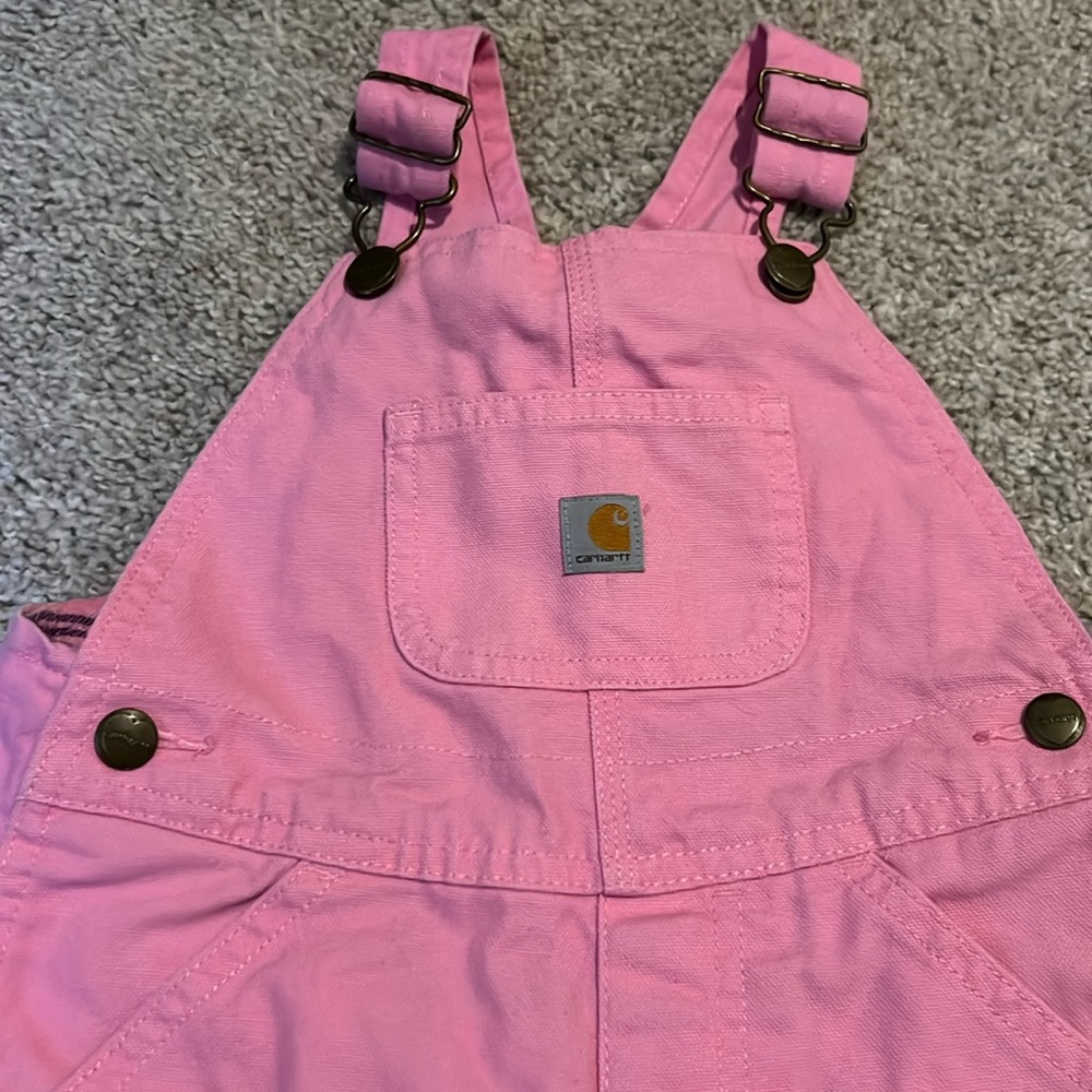 Carhartt Girls' Bib Overalls Lined